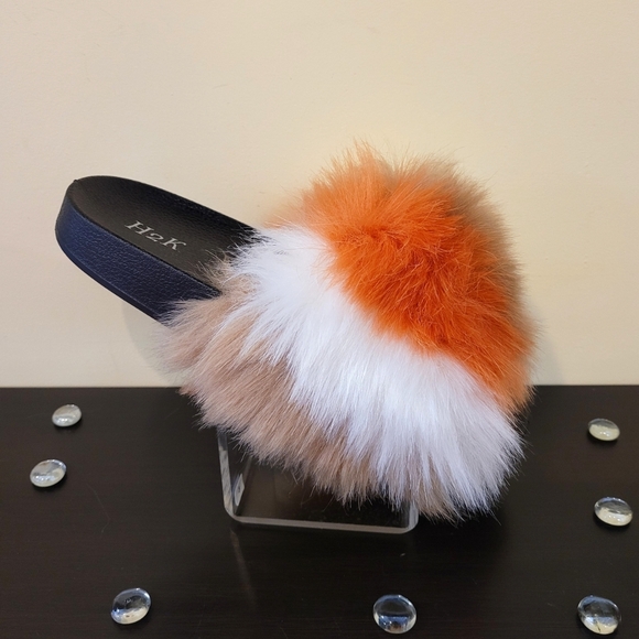 H2K Multicolor Fur Slides - Picture 4 of 4